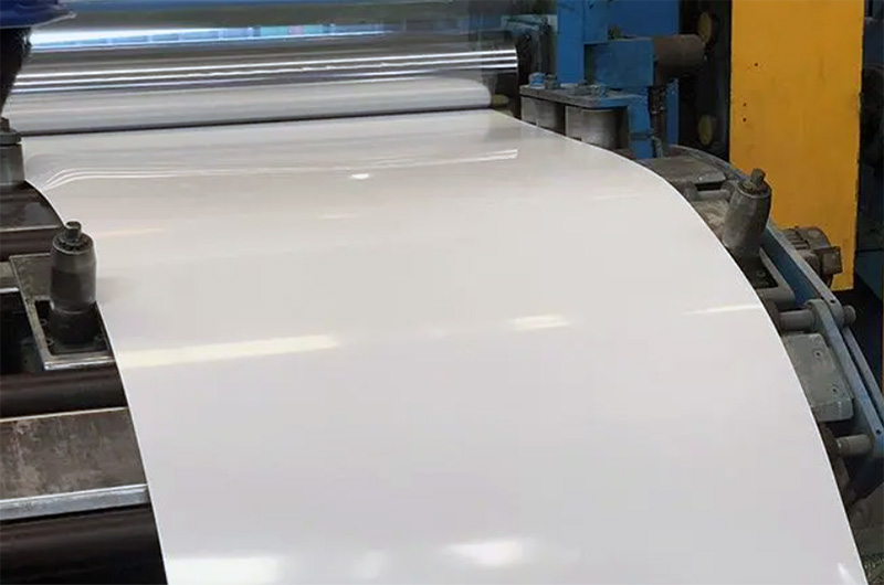 Bright White PVC Aluminum Trim Coil