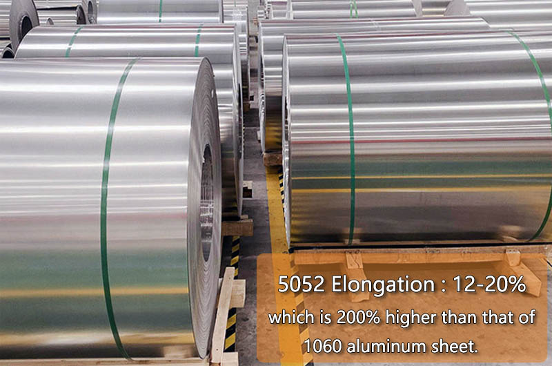 The elongation of 5052 aluminum coil