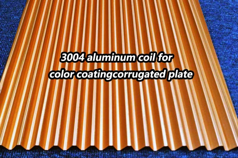 Color coated 3004 aluminum coil for corrugated plate